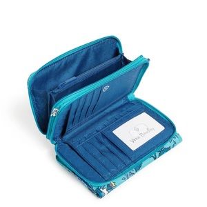 Vera Bradley Peacock garden wristlet and wallet